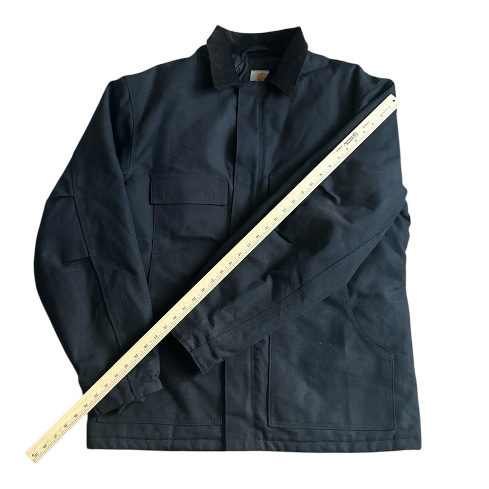 Carhartt Men's Black Traditional Coat/Arctic-Quilt Lined C003-BLK Size L Tall - Picture 8 of 9